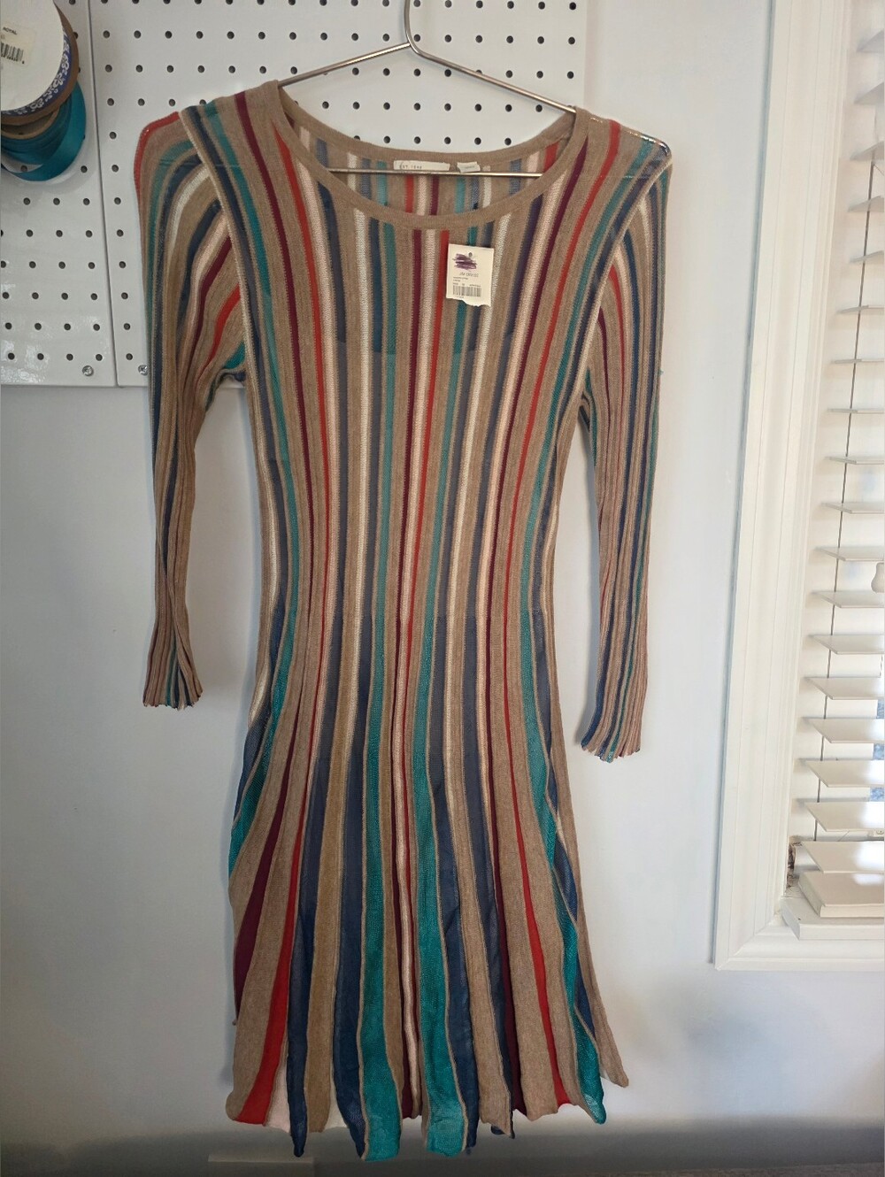 EST. 1946 - NWT Striped Knit Midi Dress in Multi-Color - JUNIORS GIRLS SIZE MED